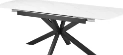 Ausziehbarer Esstisch Hestia - 180/220x90x76cm - gesinterter Stein - Marmor