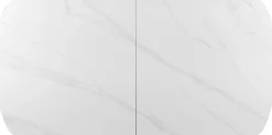 Ausziehbarer Esstisch Hestia - 180/220x90x76cm - gesinterter Stein - Marmor