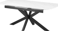 Ausziehbarer Esstisch Hestia - 180/220x90x76cm - gesinterter Stein - Marmor