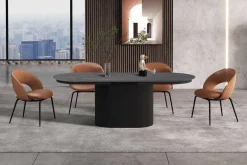 Ausziehbarer Esstisch Lagos | 180-220 x 110 x 75 cm | Dunkelbraun