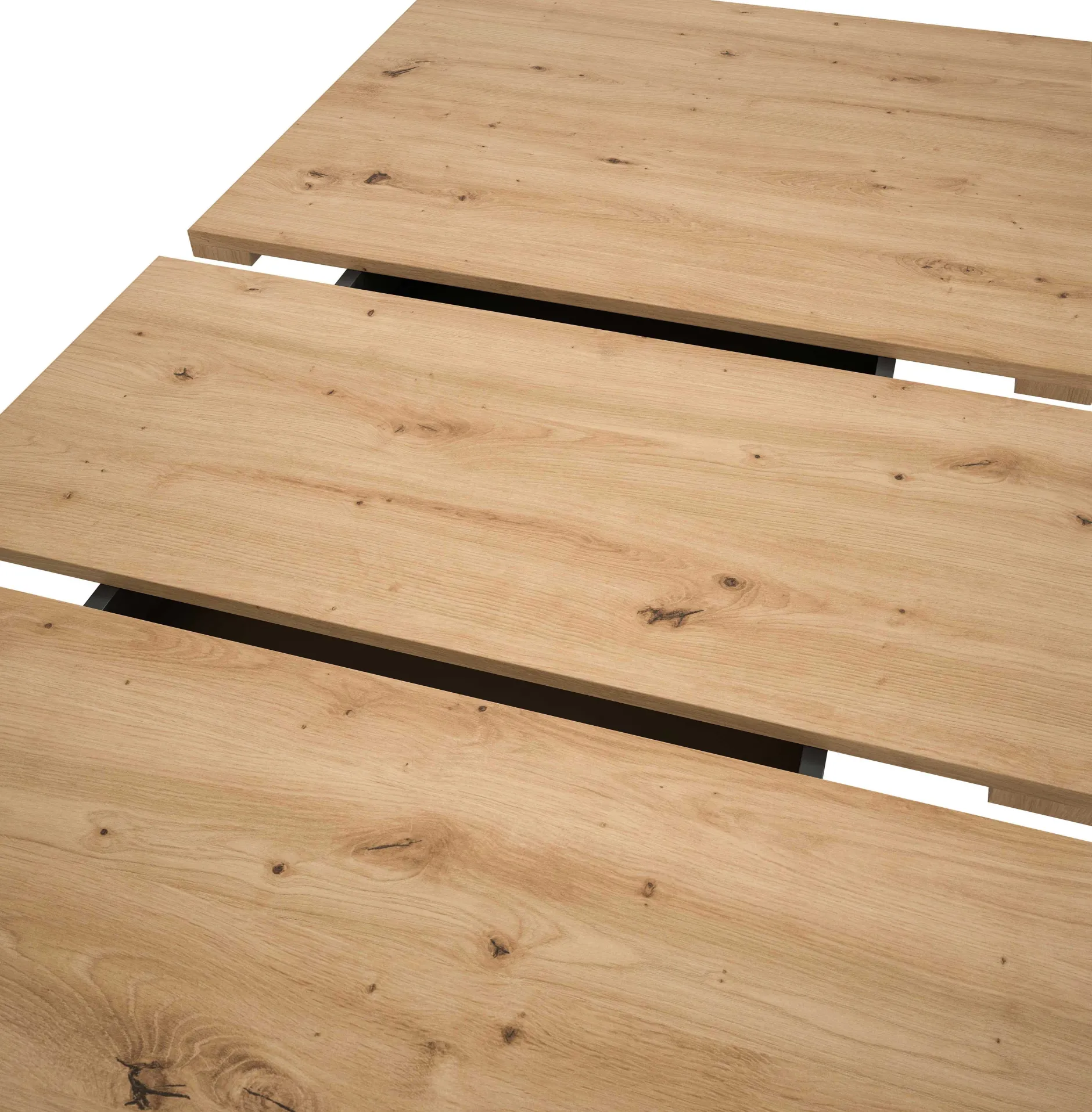 Ausziehbarer Esstisch Motion Emob - Artisan/Naturweiß - 150-190x76x90 cm