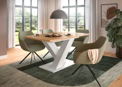 Ausziehbarer Esstisch Motion Emob - Artisan/Naturweiß - 150-190x76x90 cm