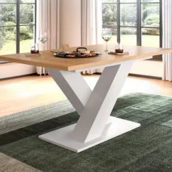 Ausziehbarer Esstisch Motion Emob - Artisan/Naturweiß - 150-190x76x90 cm