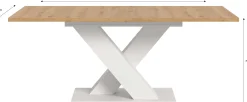 Ausziehbarer Esstisch Motion Emob - Artisan/Naturweiß - 150-190x76x90 cm
