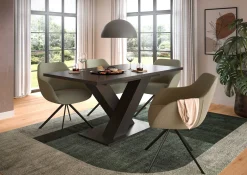 Ausziehbarer Esstisch Motion Emob - Grau - 150-190x76x90 cm