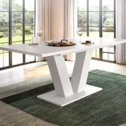 Ausziehbarer Esstisch Motion Emob - Weiß 150-190x90x76 cm