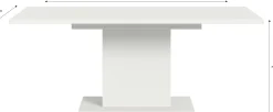 Ausziehbarer Esstisch Motion Emob - Weiß - 150-190x76x90 cm
