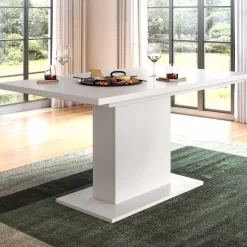Ausziehbarer Esstisch Motion Emob - Weiß - 150-190x76x90 cm