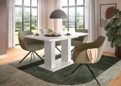 Ausziehbarer Esstisch Motion Emob - weiß - 150-190x76x90 cm