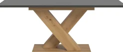 Ausziehbarer Esstisch Motion Emob - X-Gestell - 150-190x90cm - Artisan/Grau
