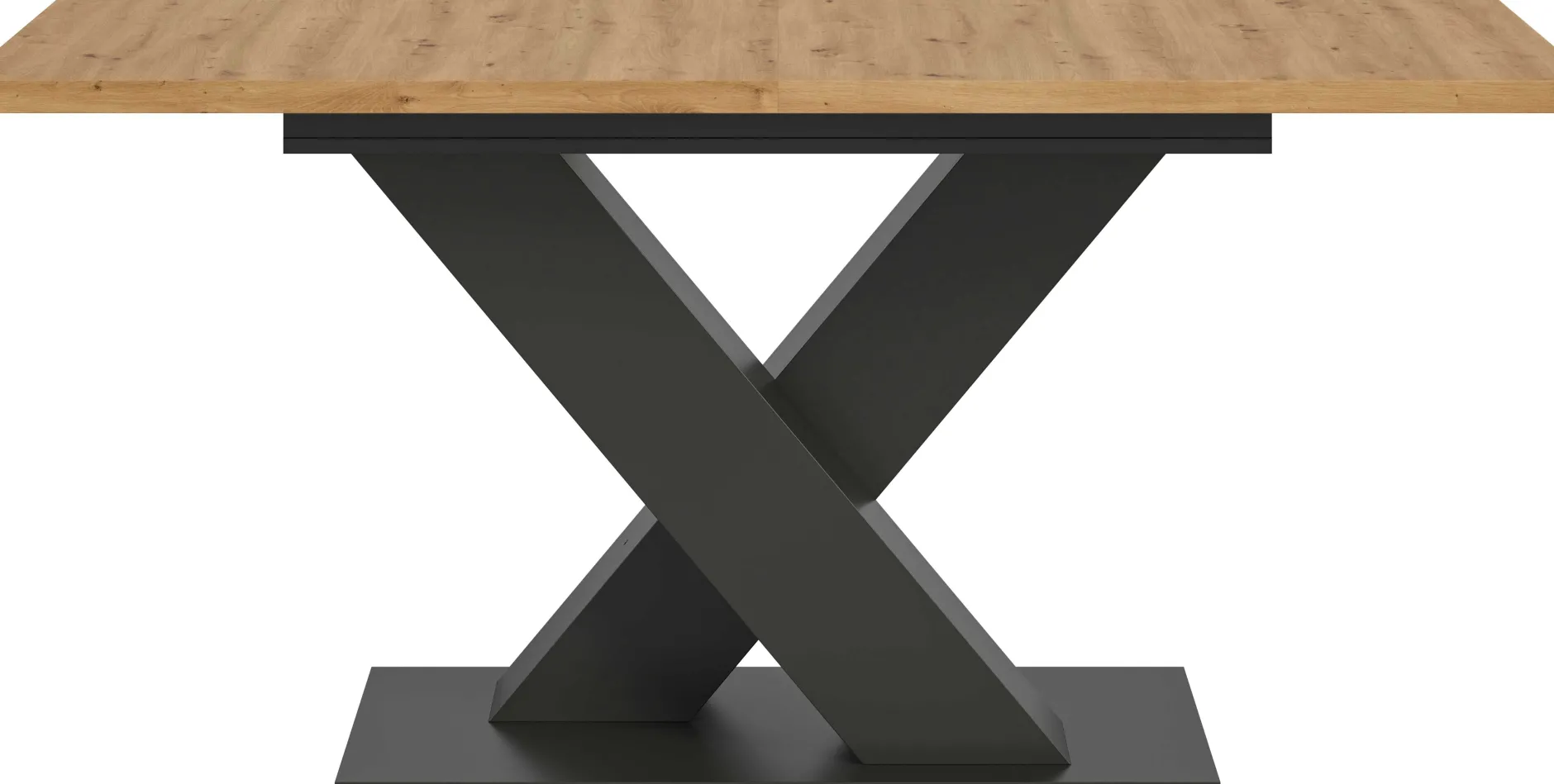 Ausziehbarer Esstisch Motion von Emob - Artisan/ Grau - 150-190x76x90 cm
