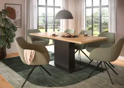 Ausziehbarer Esstisch Motion Emob - Grau/Artisan - 150-190x76x90 cm