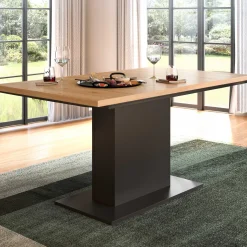 Ausziehbarer Esstisch Motion Emob - Grau/Artisan - 150-190x76x90 cm