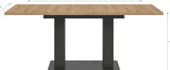 Ausziehbarer Esstisch Motion Emob - Artisan Holzoptik, Grau, 150-190x90x76 cm