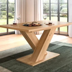 Ausziehbarer Esstisch Motion Emob - Artisan Finish - 150-190x76x90 cm - Natur