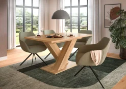 Ausziehbarer Esstisch Motion Emob - Artisan Finish - 150-190x76x90 cm - Natur