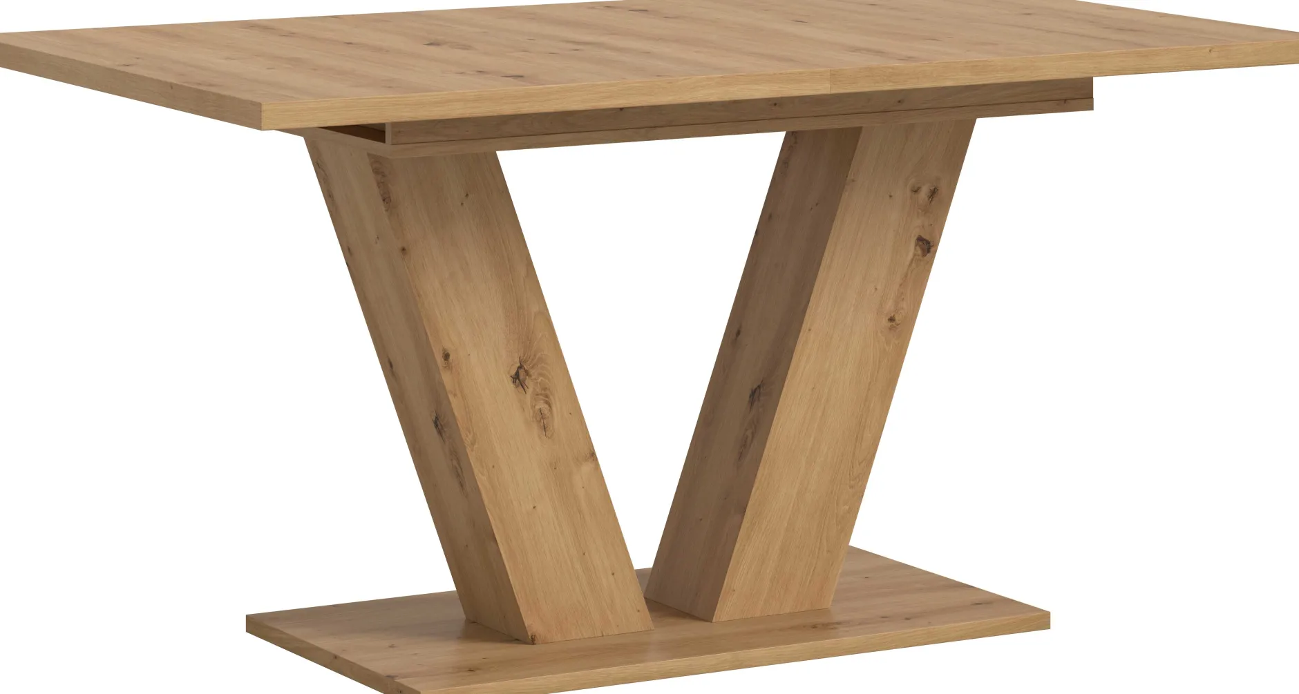 Ausziehbarer Esstisch Motion Emob in Artisan Natur 150-190x76x90 cm