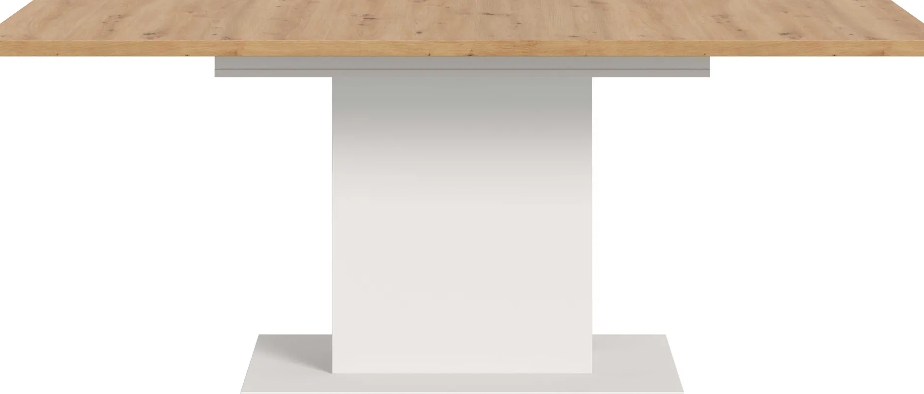 Ausziehbarer Esstisch Motion Emob - FSC-Holz, 150-190x76x90 cm, weiß/artisan