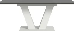 Ausziehbarer Esstisch Motion Emob - Weiß/Grau - 150-190x76x90 cm