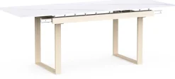 Ausziehbarer Esstisch Stoik - 180-220x90x76cm - Keramik - Marmoroptik