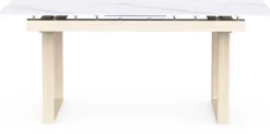 Ausziehbarer Esstisch Stoik - 180-220x90x76cm - Keramik - Marmoroptik