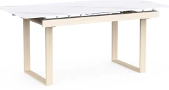 Ausziehbarer Esstisch Stoik - 180-220x90x76cm - Keramik - Marmoroptik