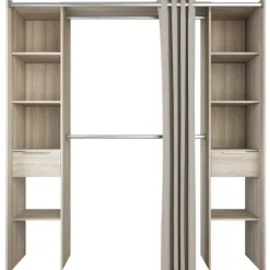 Ausziehbarer Kleiderschrank Diana 115/190 cm-Shannon Eiche