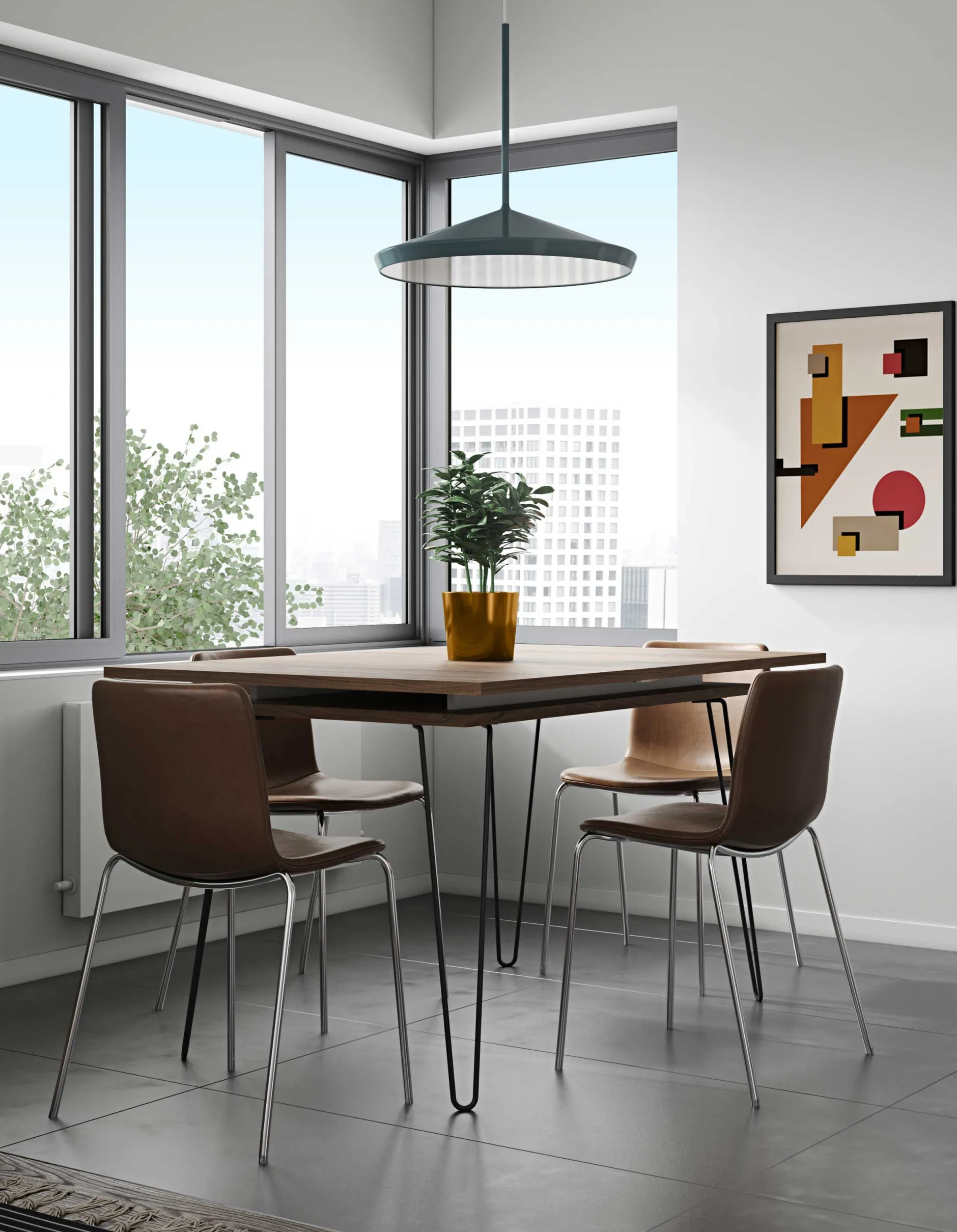 Ausziehbarer Tisch Jiro 134/174 - Nussbaum