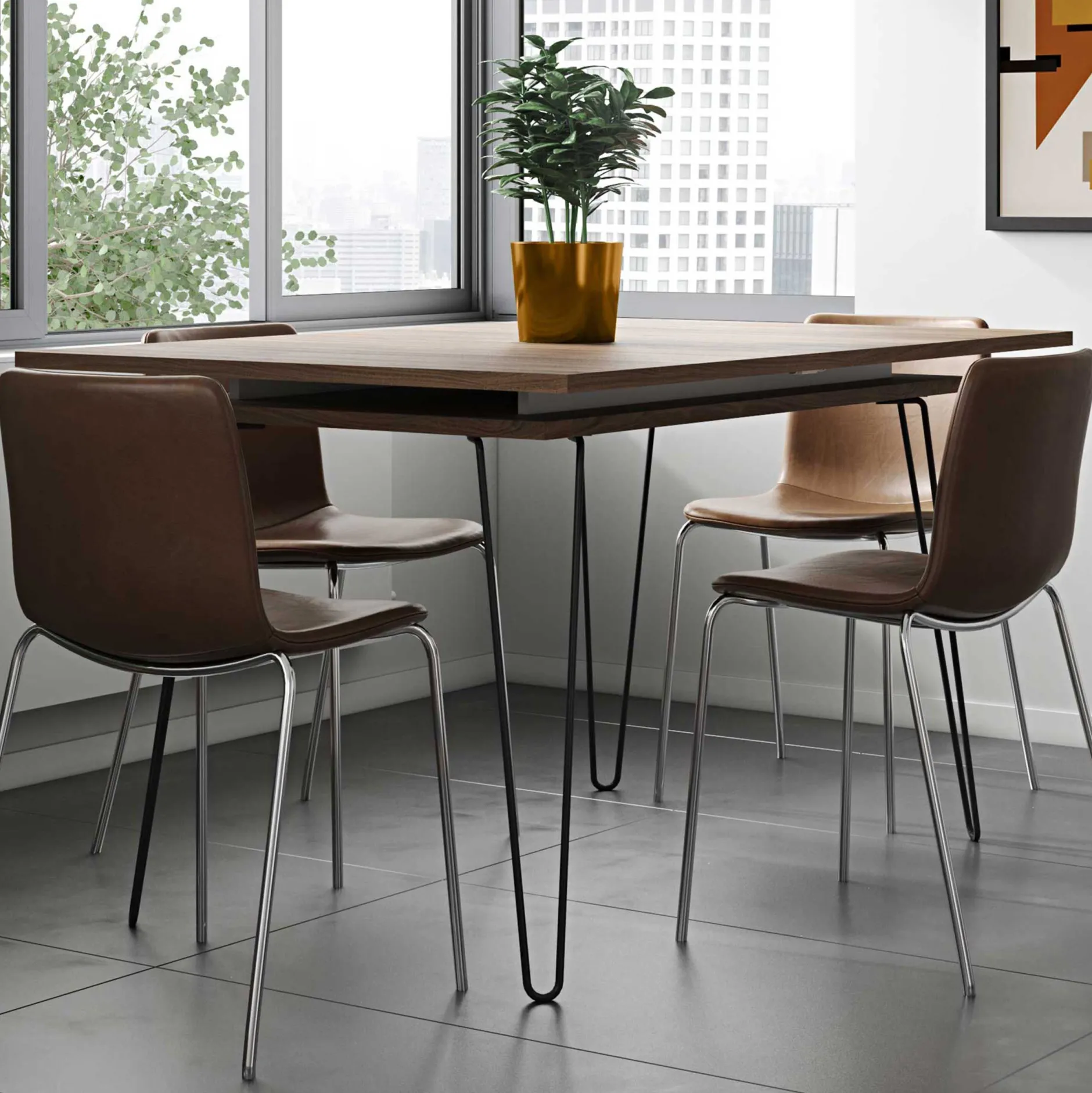 Ausziehbarer Tisch Jiro 134/174 - Nussbaum