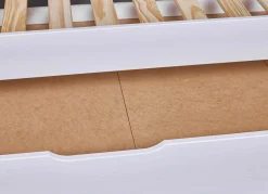 Ausziehbares Bett Dream The Future | 208,4 x 60 x 98,2 | 100% Melamin beschichtet | Farbe: Weiß