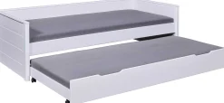 Ausziehbares Bett Dream The Future | 208,4 x 60 x 98,2 | 100% Melamin beschichtet | Farbe: Weiß