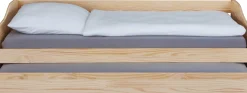 Ausziehbares Bett Leonie | 207 x 96,5 x 62 cm | 100% Melamin beschichtet | Farbe: Blondbraun