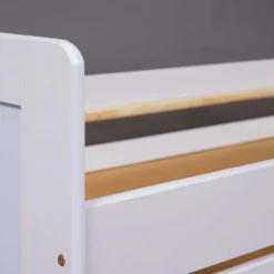 Ausziehbares Bett Surf | 208,5 x 96,4 x 52,5 cm | Farbe: Weiß