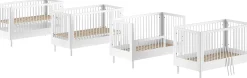Babyzimmer Forrest: Babybett 70x140cm, Wickeltisch - Buche weiß