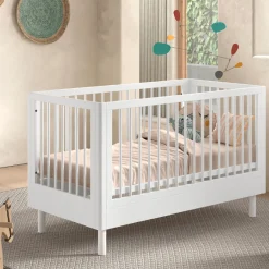 Babyzimmer Forrest: Babybett 70x140cm, Kommode, Kleiderschrank - Weißbuche