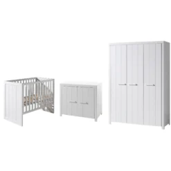 Babyzimmer-Kombination Erik 1-Weiß