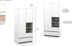 Babyzimmer Kombination 2 Kiddy-weiß