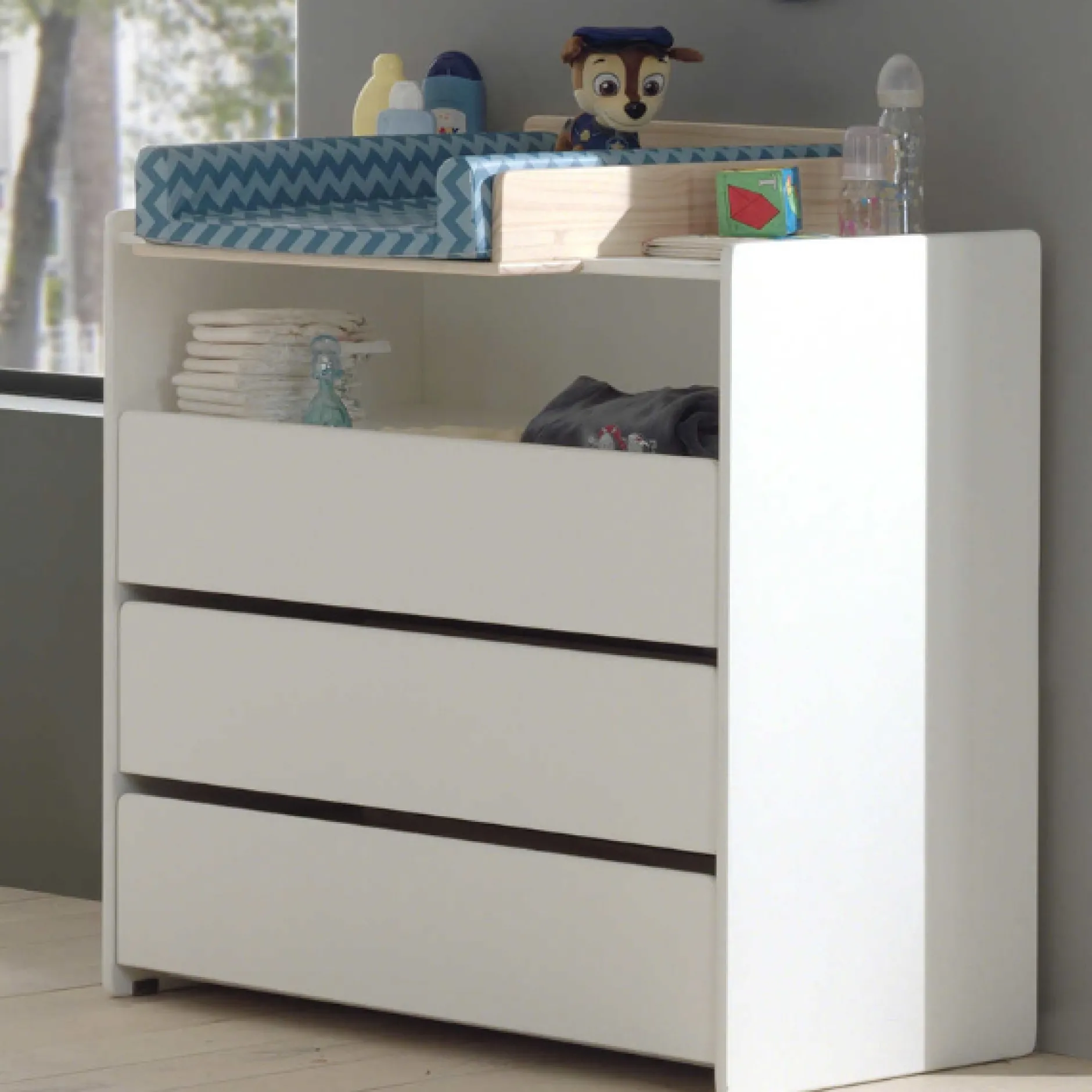 Babyzimmer Kombination 4 Kiddy-weiß