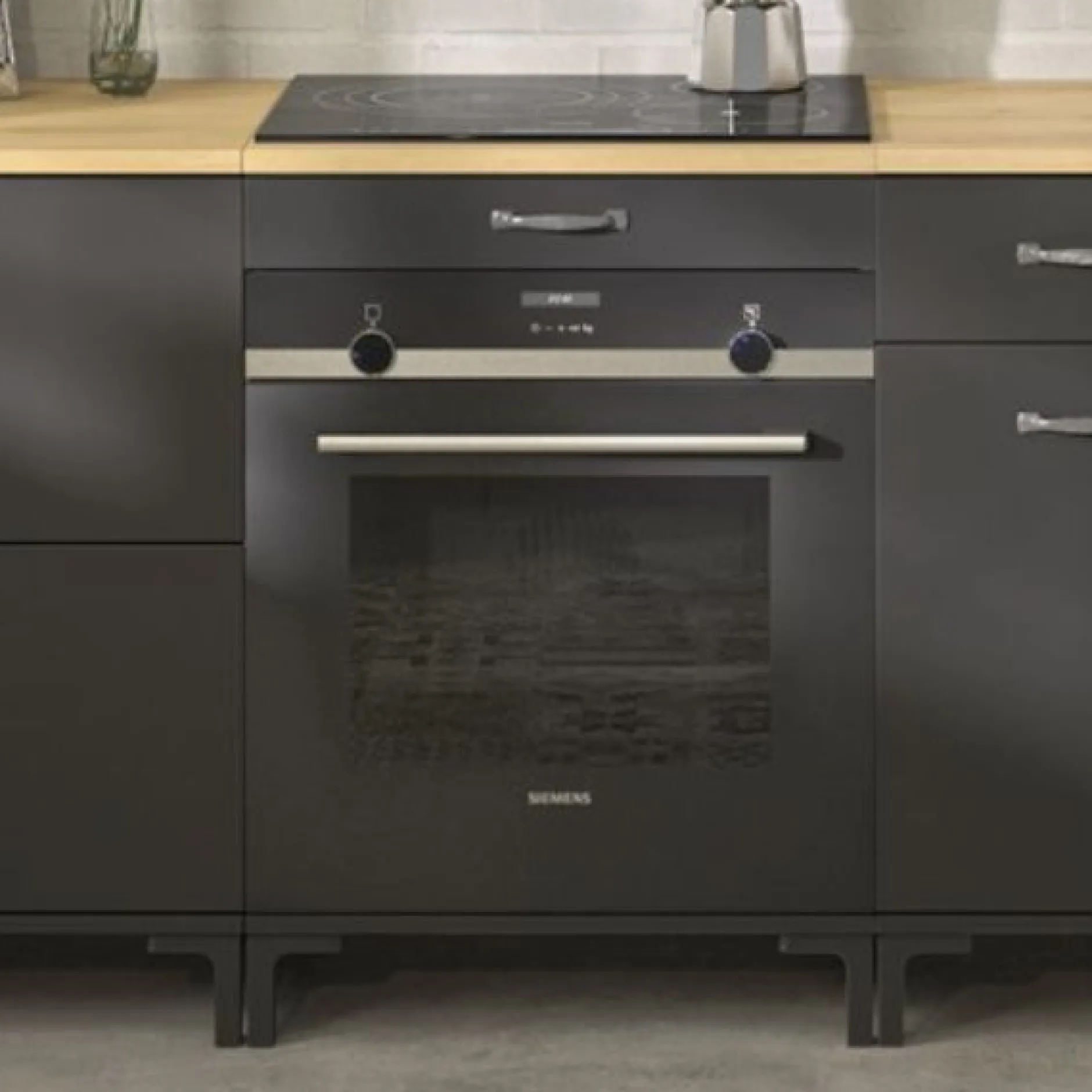 Backofenschrank Manchester | Backofen nicht enthalten | 60 x 60 x 86 cm | Helvezia Oak Design