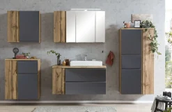 Badezimmer-Anrichte Varese | 65 x 35 x 64 cm | Grau
