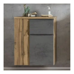 Badezimmer Anrichte Varese | 65 x 35 x 64 cm | Farbe Beton