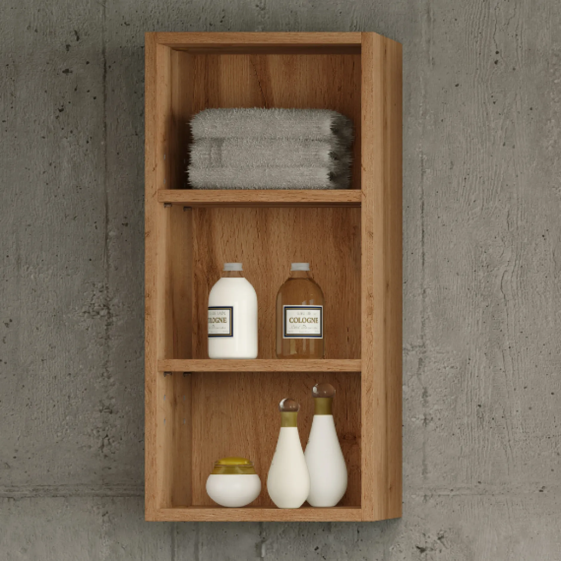 Badezimmerregal Malvo 30cm - Eiche