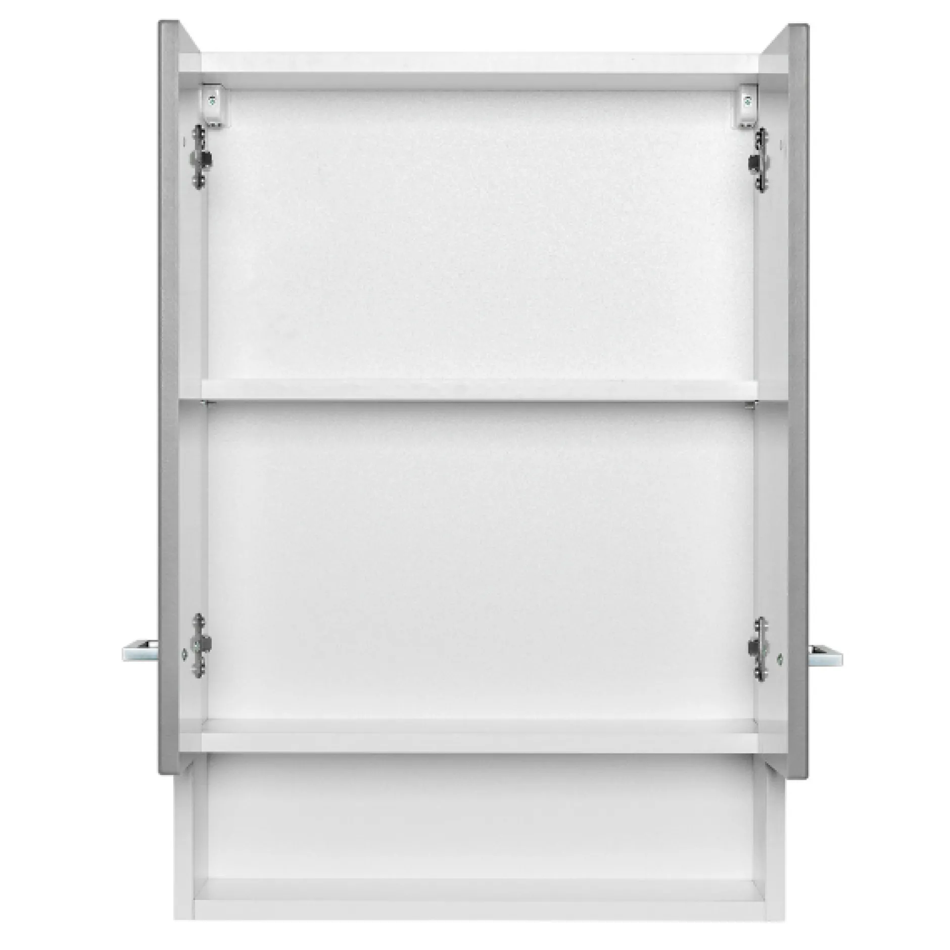 Badezimmer Ricca: Wandschrank, Badezimmerschrank, Spiegelschrank, Waschtischunterschrank - grau
