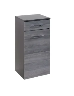 Badezimmerschrank Florent 40cm 1 Tür und 1 Schublade - graphit/graue Eiche