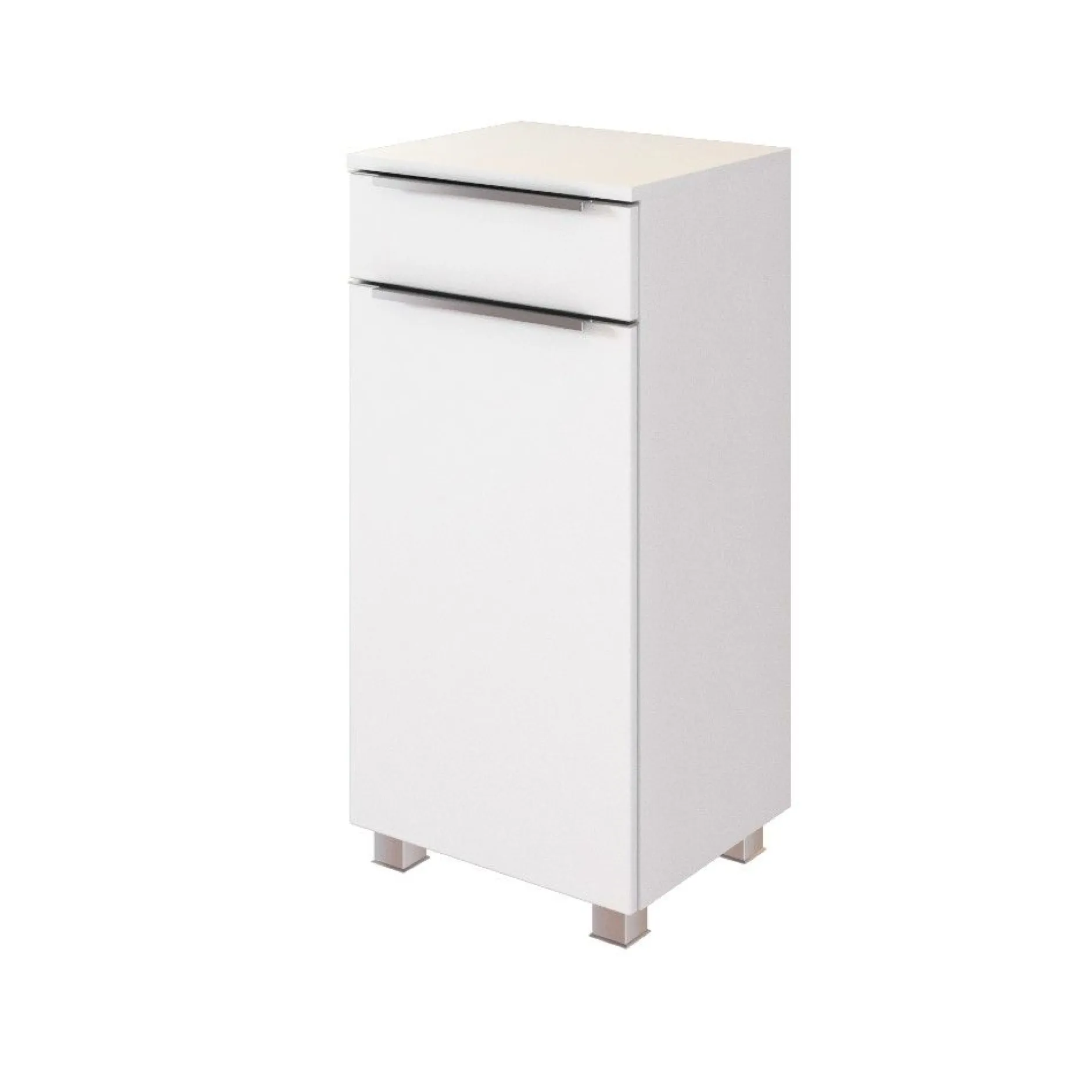 Badezimmerschrank Hansen 40cm 1 Tür und 1 Schublade - weiß