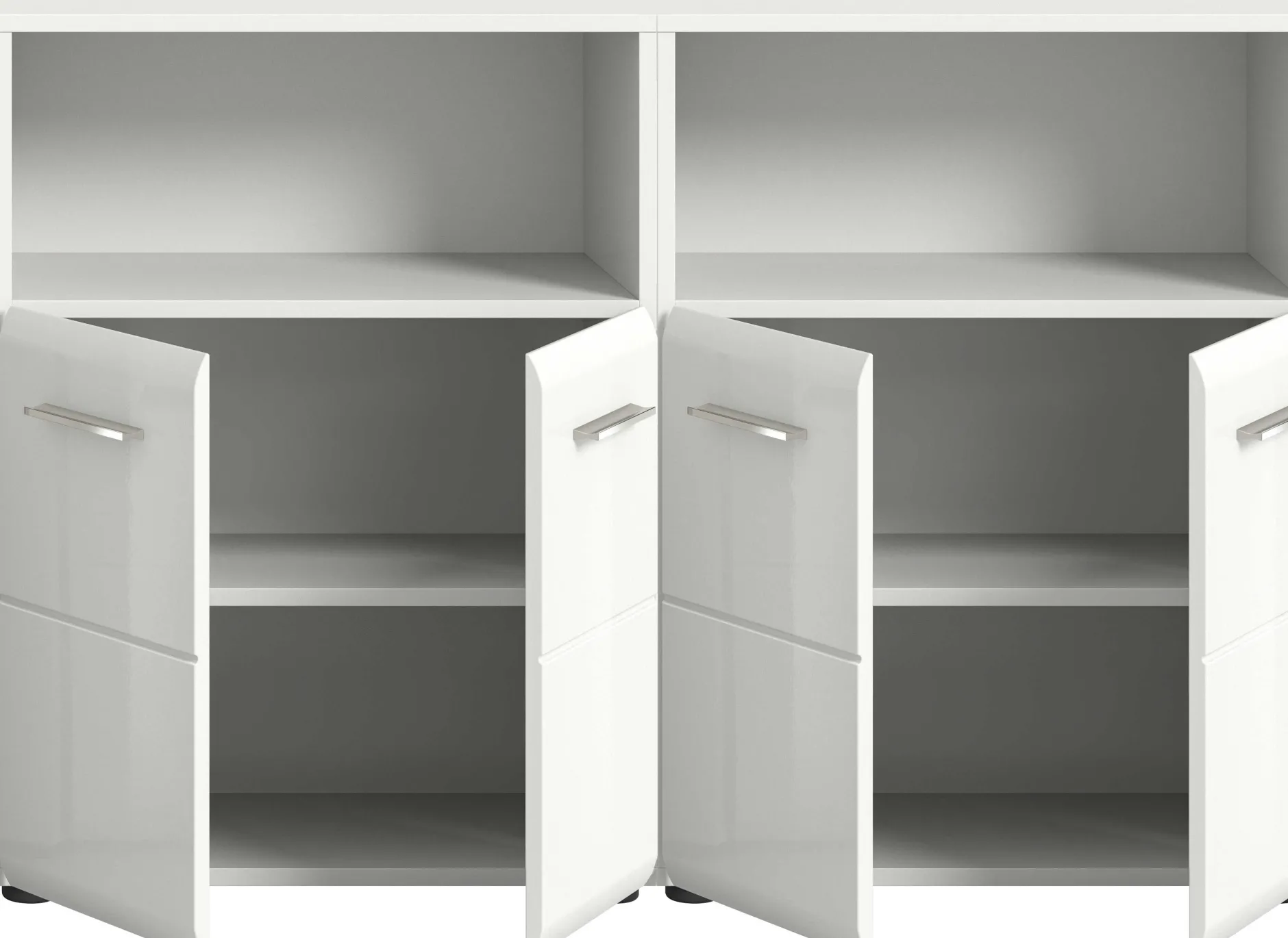Badezimmerschrank Ice Xonox - Weiß Hochglanz - 120x82x30 cm