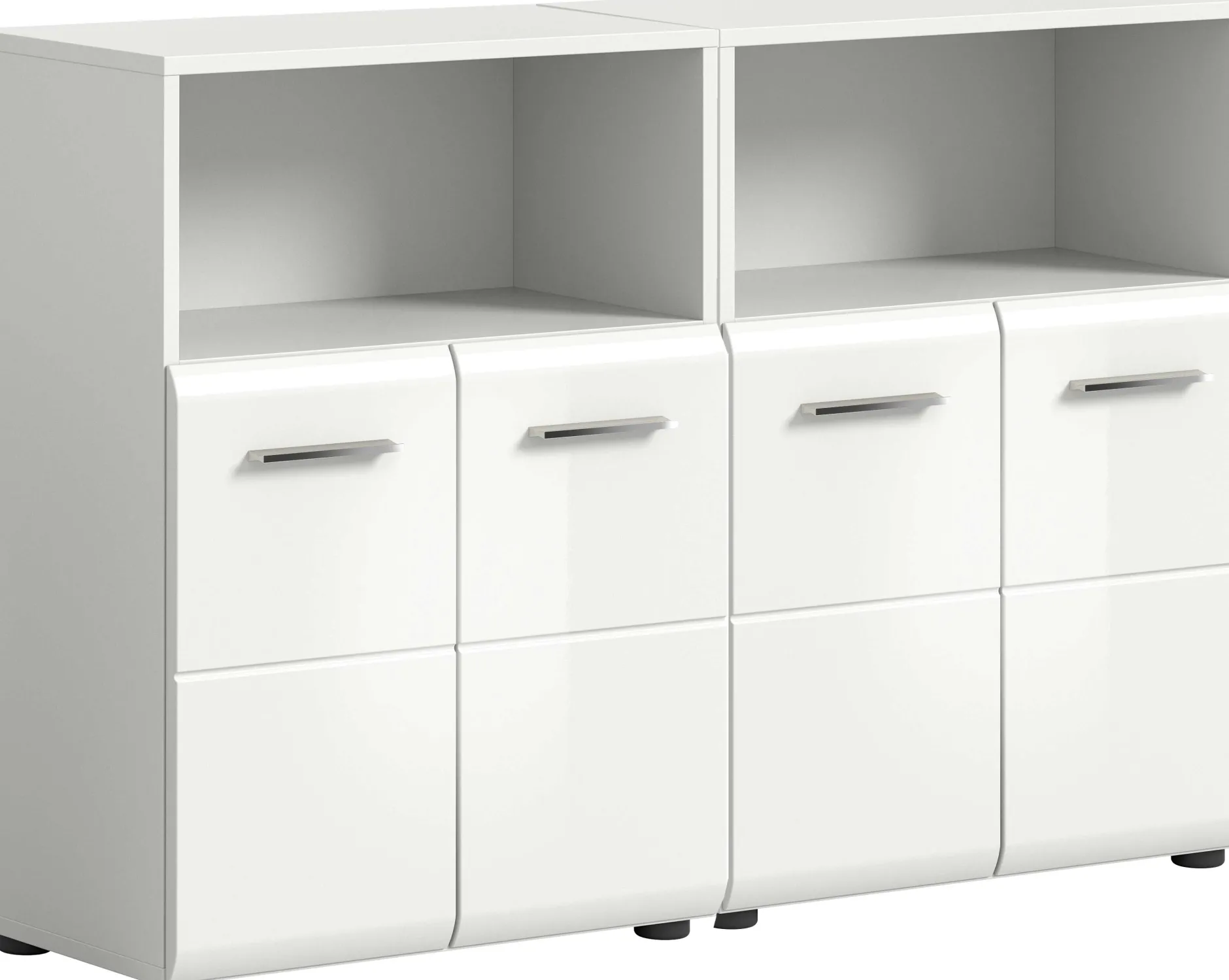 Badezimmerschrank Ice Xonox - Weiß Hochglanz - 120x82x30 cm
