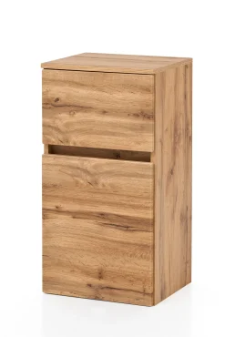 Badezimmerschrank Kornel 40cm 1 Tür und 1 Schublade - Eiche