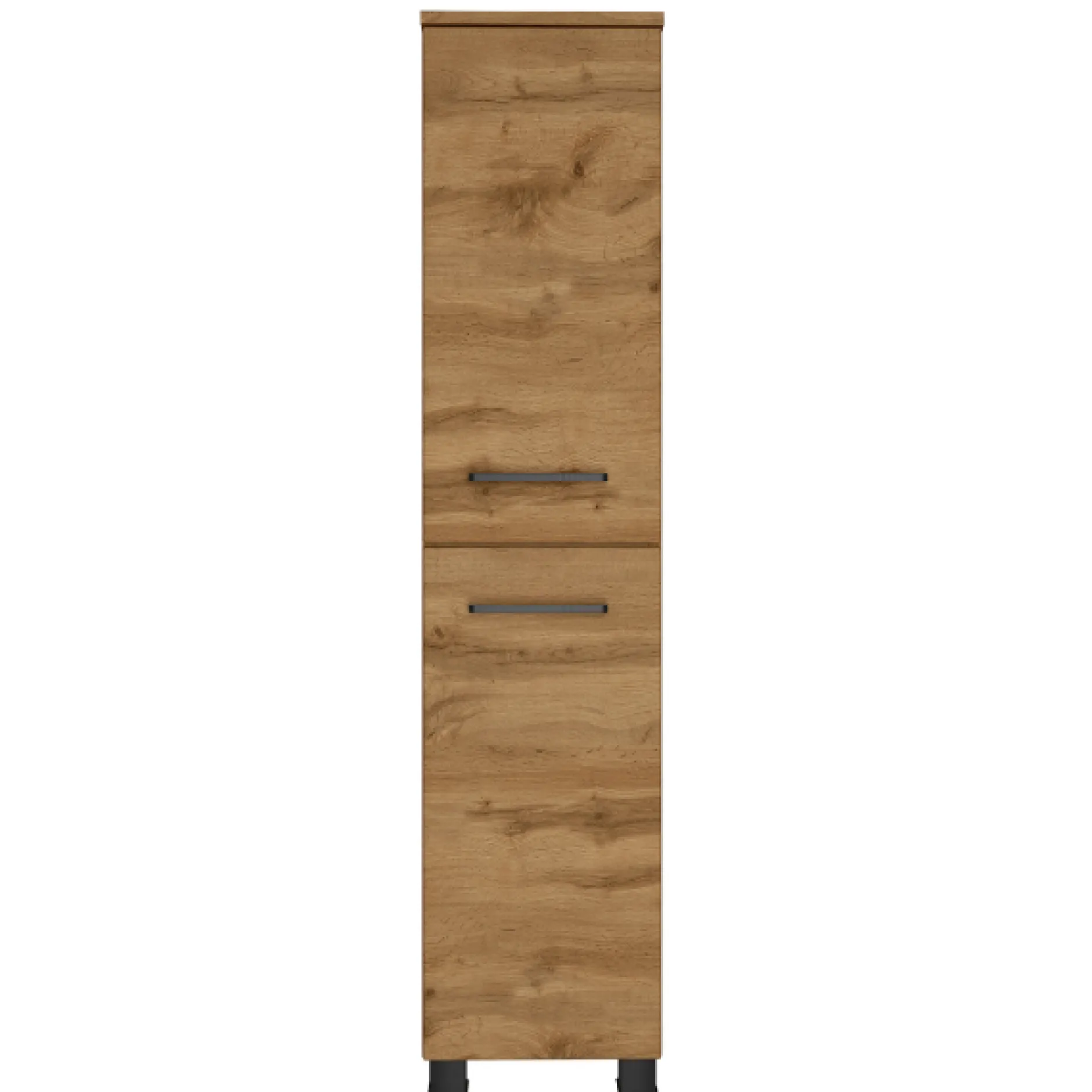 Badezimmerschrank Malvo 30cm 2 Türen - Eiche/schwarz