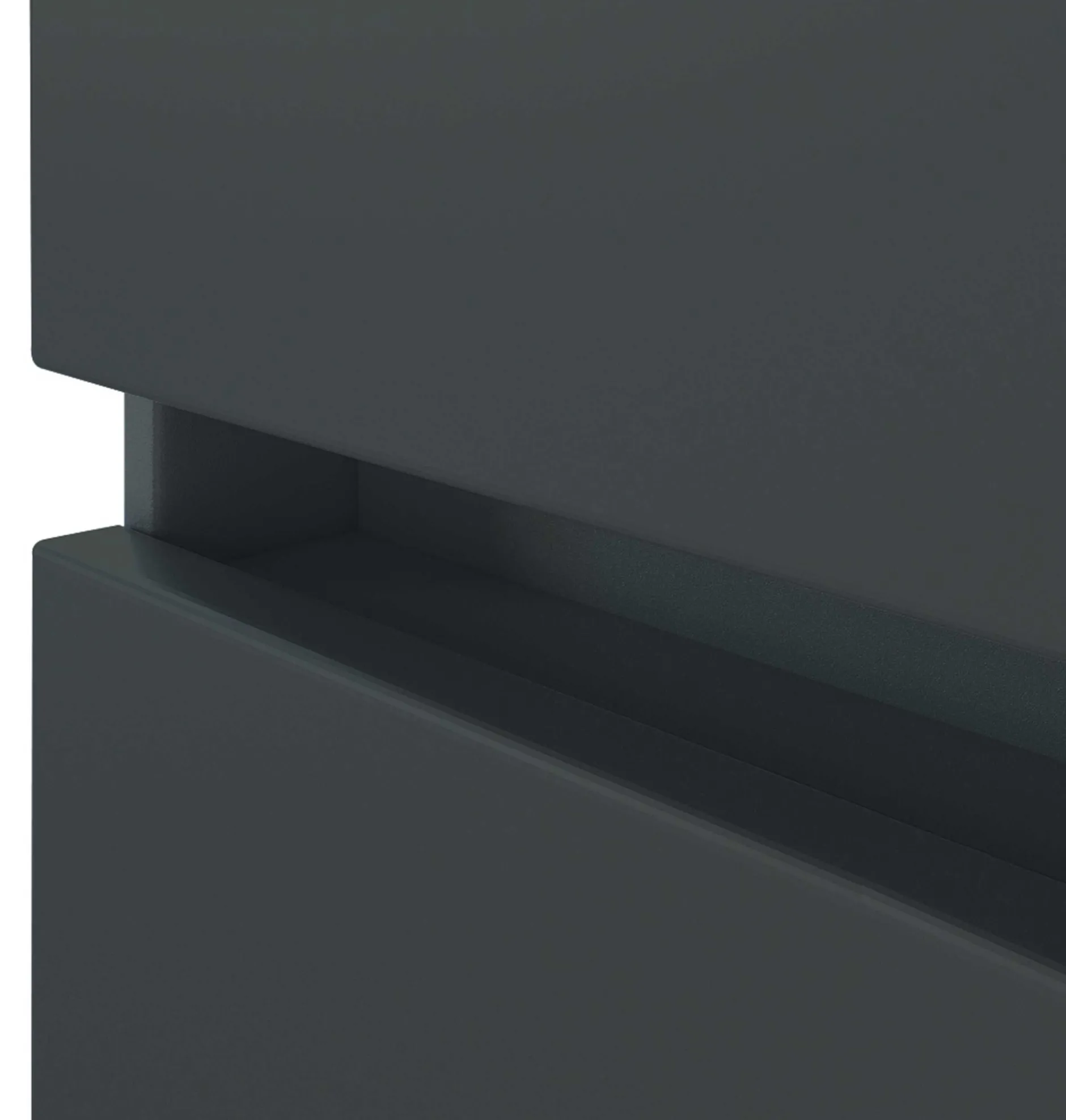 Badezimmerschrank Pisca 40cm 1 Tür und 1 Schublade - graphit